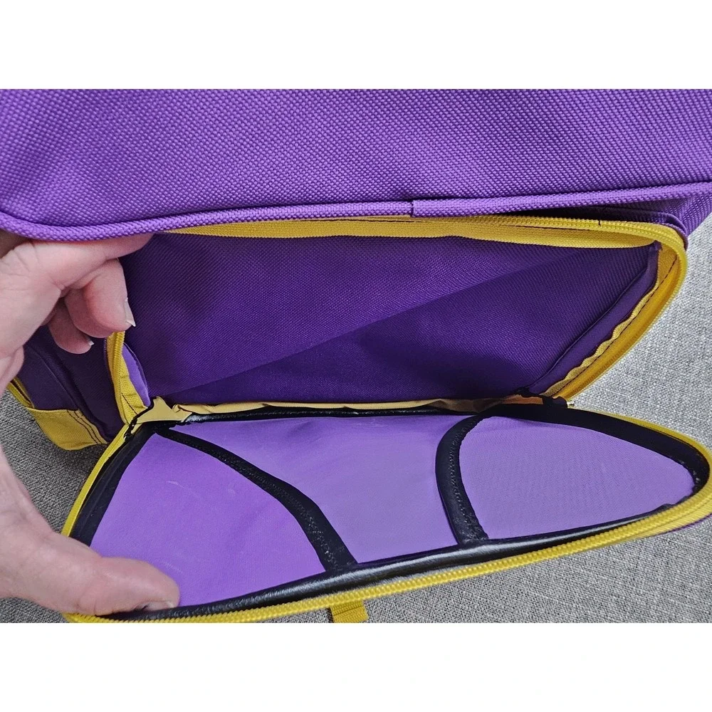 LSU Tigers Backpack NCAA College Book Bag MightyMac Sports Polyester School Bag